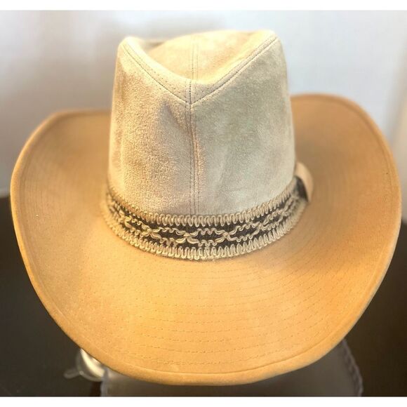 Vintage Resistol Hat Self-Conforming Ranchman Western Hat Tan Men’s Size 7 1/2” - Picture 7 of 8
